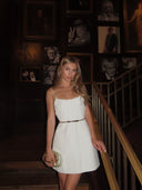 white mini dress available to rent in Tampa FL