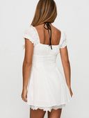 Want Your Love Playsuit White - Princess Polly