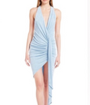 Open Back Cocktail Dress in Powder Blue -  Katie May
