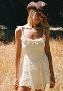 Dwyer Mini Dress Cream - Princess polly