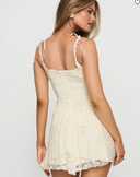 Dwyer Mini Dress Cream - Princess polly
